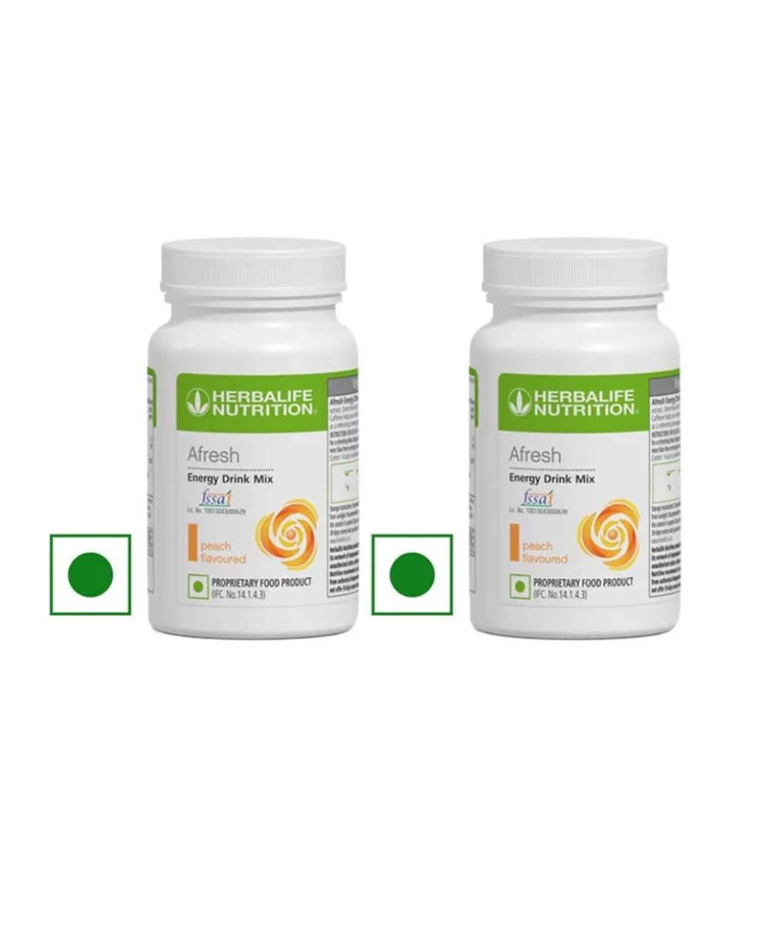 Herblife Afresh Peach Drink Mix (50g) - PACK OF 2