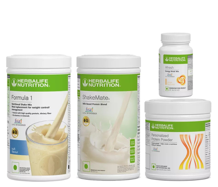 Herblife Formula 1 Kulfi Shakemate 200g Protein Powder and Afresh Ginger Wellness Pack