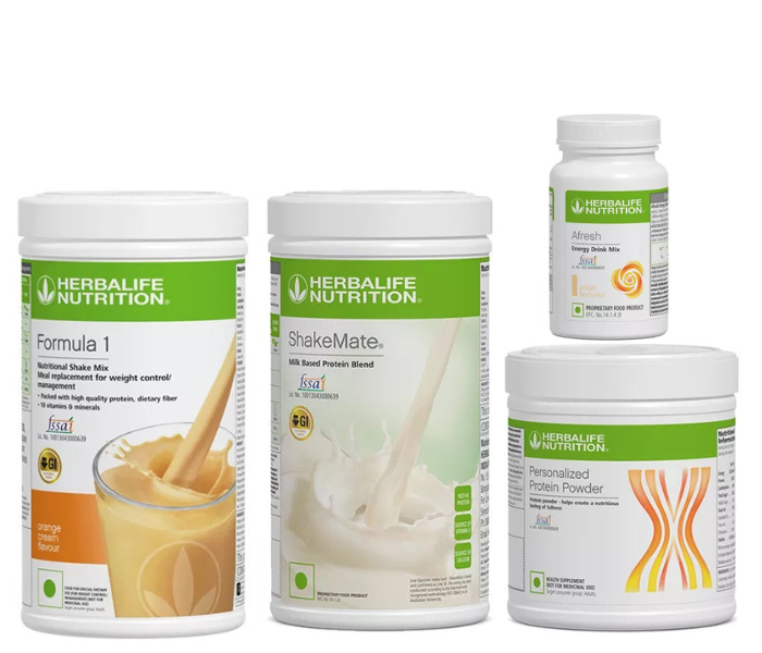 Herblife Formula 1 Orange Shake Shakemate 200g Protein Powder and Afresh Ginger Wellness Pack