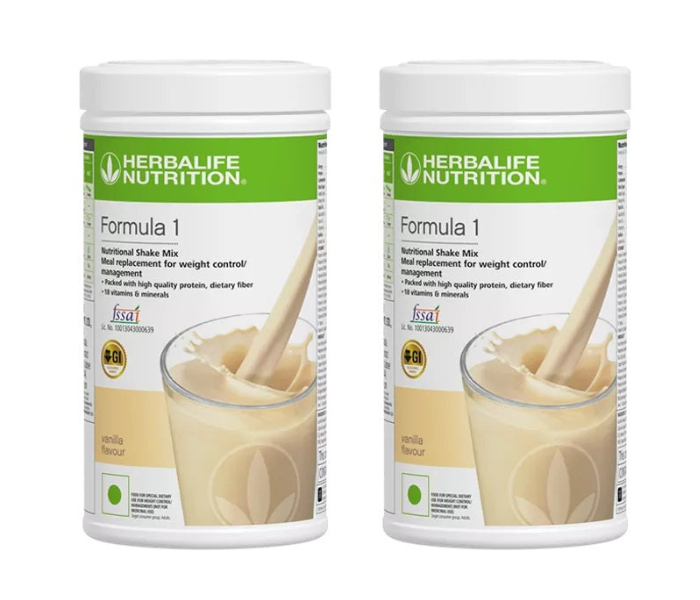 Herblife F1 Shake Mix, Vanilla (500G) -PACK OF 2