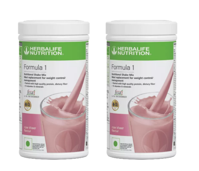 Herblife F1 Shake Mix, Rose Kheer (500g)-PACK OF 2