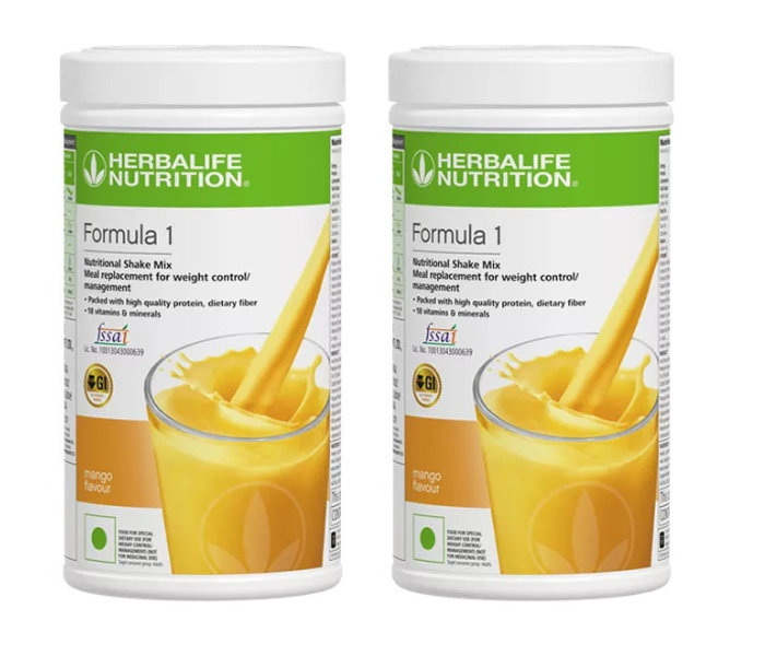 Herblife F1 Shake Mix Mango (500g)-PACK OF 2
