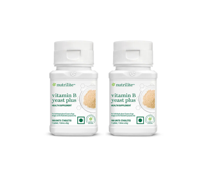 Amway Nutrilite Natural B with Yeast (100 Units) - Pack of 2