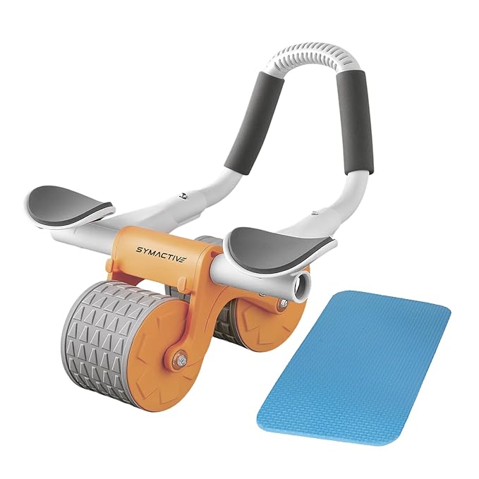IMPORTED Ab Roller with Digital Meter & Automatic Rebound | Ultra-Wide Core Workout Wheel | Professional Home Gym Ab Exerciser for Core Strength & Belly Fat Loss
