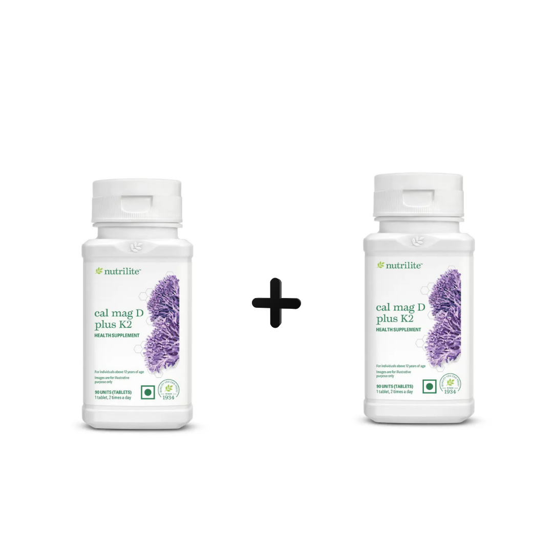 Amway Nutrilite Cal Mag D Plus K2 (90 UNITS)-(Pack Of 2)