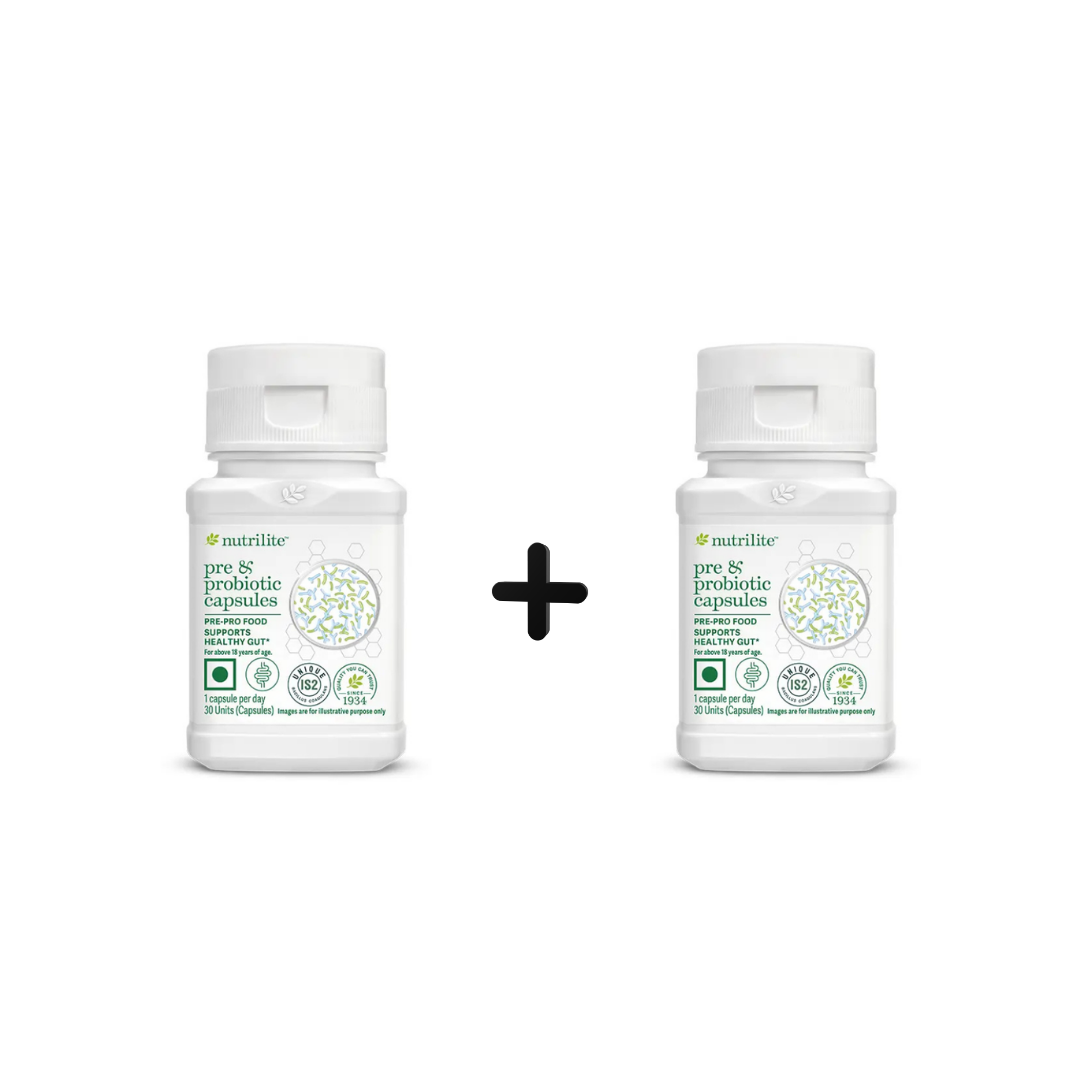 Amway Nutrilite Pre and Probiotic Capsules (30 UNITS)-(Pack Of 2)