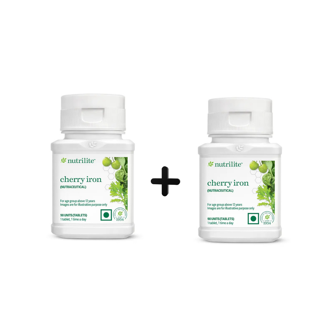 Amway Nutrilite Cherry Iron (90 UNITS)-(Pack Of 2)