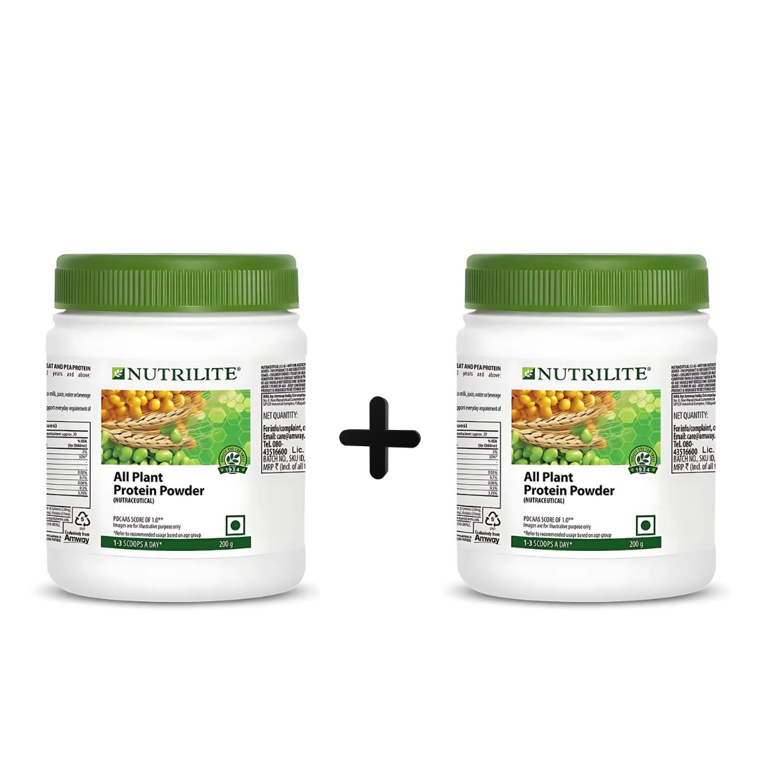 Amway Nutrilite All Plant Protein Powder - 200 g- (Pack Of 2)