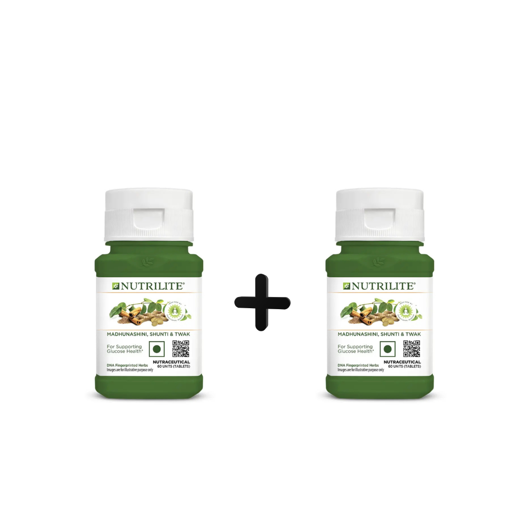 Amway Nutrilite Madhunashini, Shunti & Twak, 60 N-(Pack Of 2)