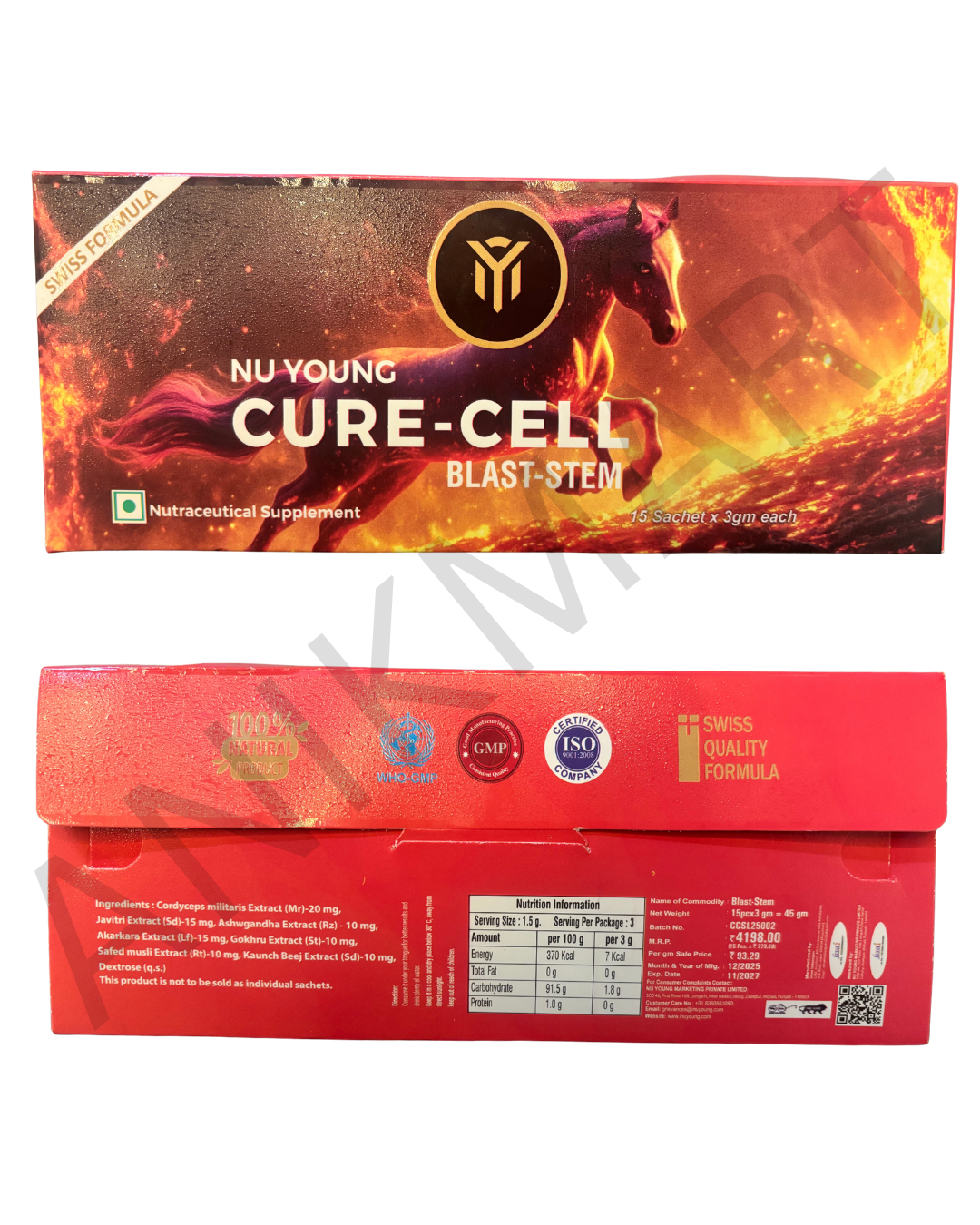 NU YOUNG BLAST Cure Cell  - 45 GRAMS New Packing