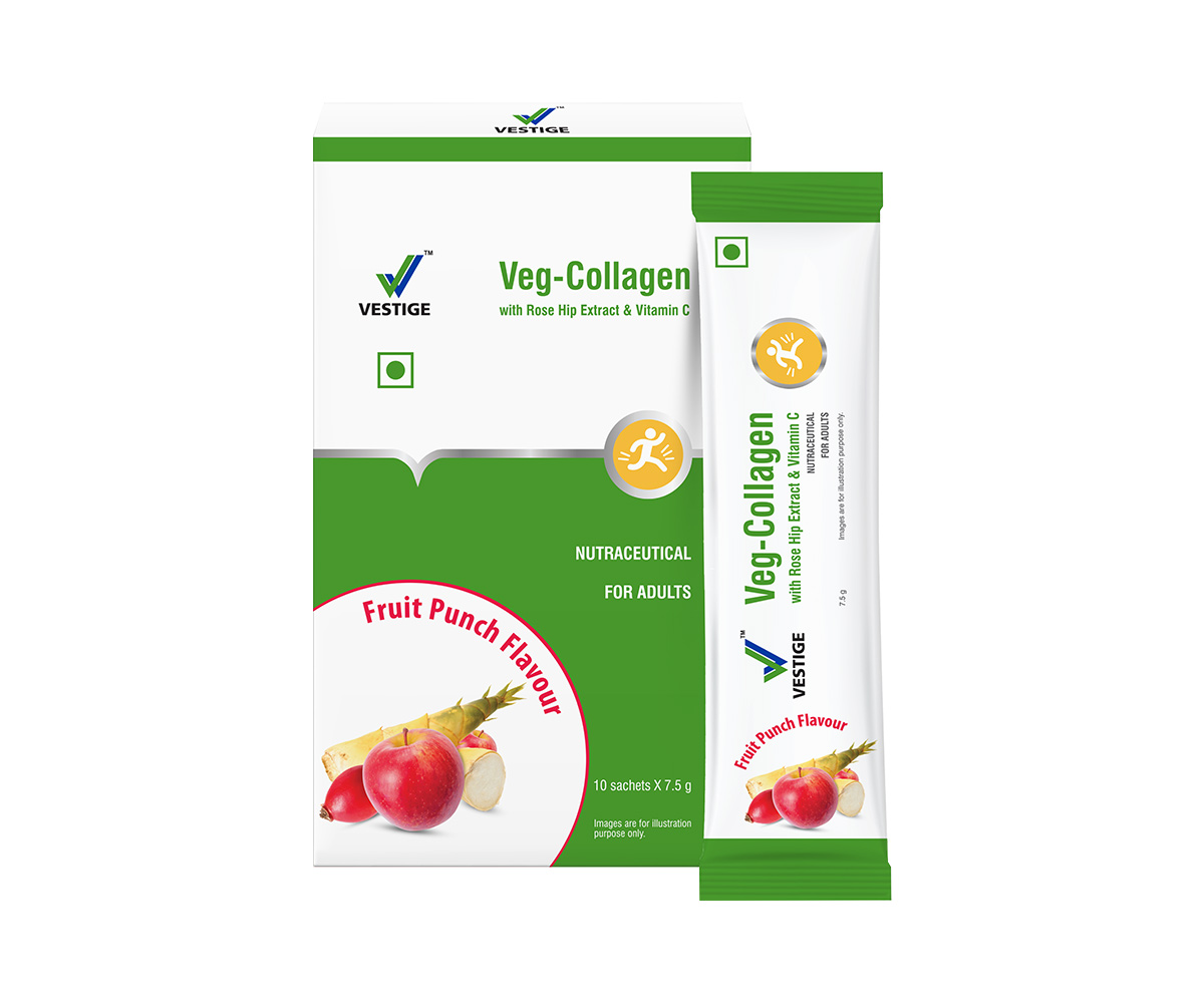 Vestige Veg Collagen with Rosehip Extract, 75g