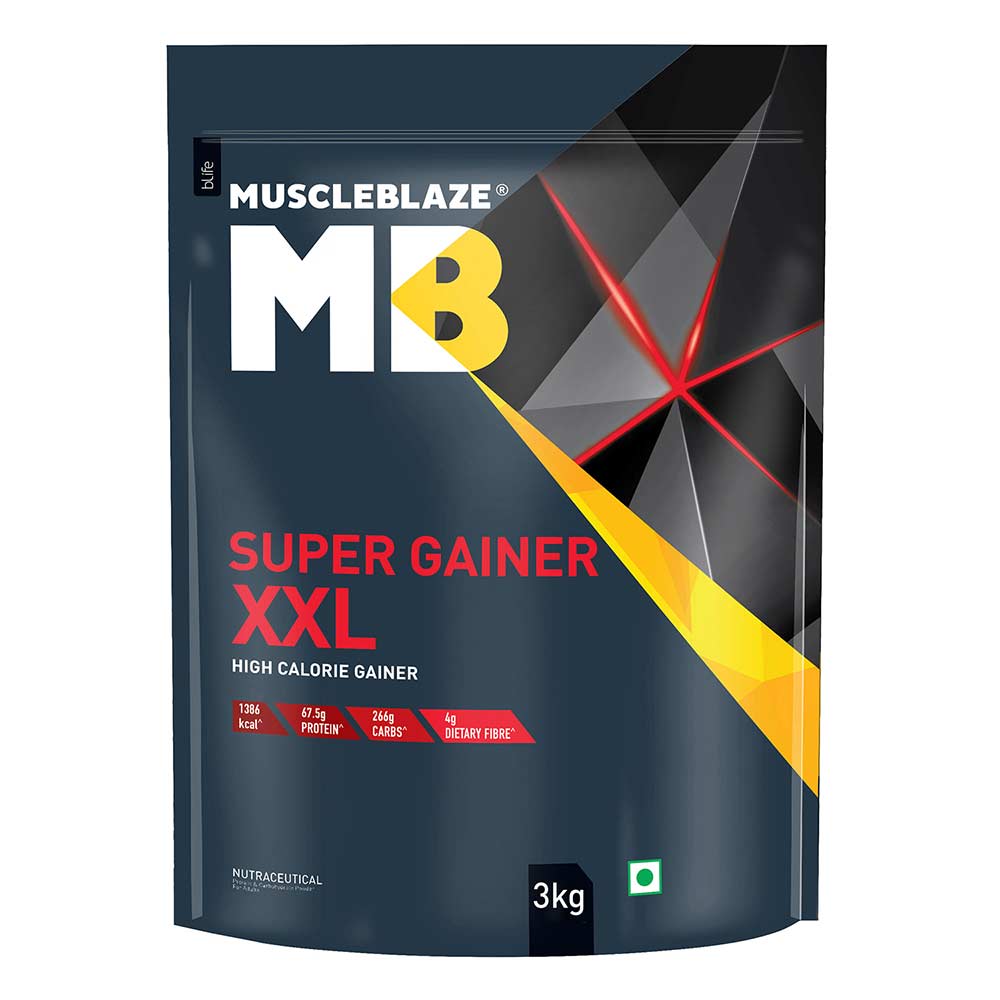 MuscleBlaze Super Gainer XXL 3kg , Chocolate