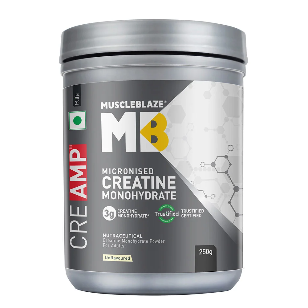 MuscleBlaze Creatine Monohydrate CreAMP   250g , Unflavoured
