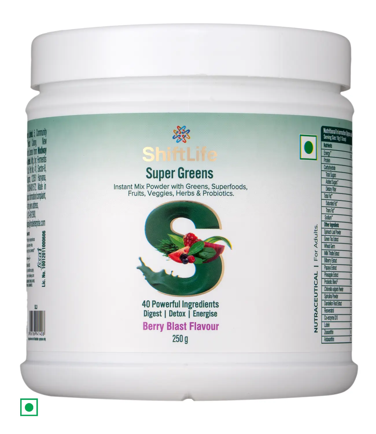 Modicare ShiftLife Super Greens Instant Mix Powder - 250g