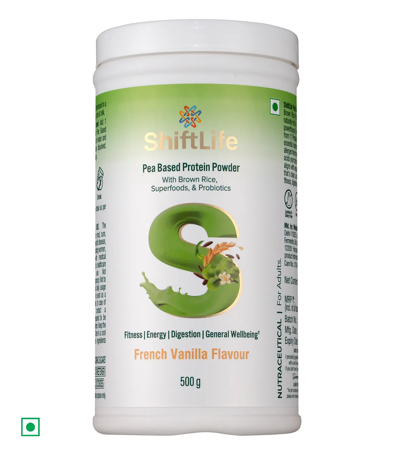 Modicare ShiftLife Pea Based Protein Powder French Vanilla - 500g