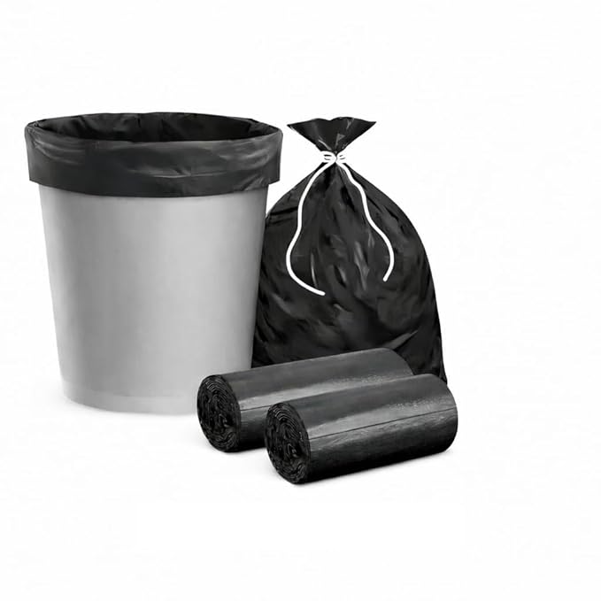 19 x 22 Inch Garbage Bags (20 Bags) | Strong, Leak-Proof Trash Bags for Bathroom, Office & Kitchen Bins